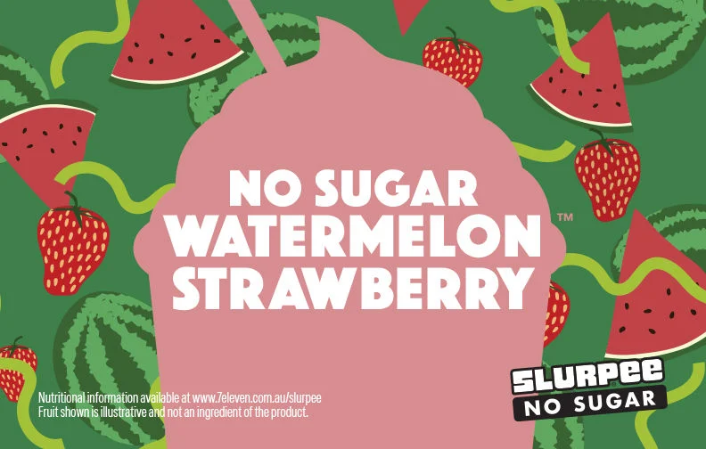 Slurpee No Sugar Watermelon Strawberry