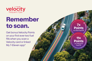 Velocity frequent flyer. Remember to scan. Get bonus Velocity Points on your first ever two fuel fills when you scan a Velocity card or linked My 7-Eleven app.* 7x Points on first fuel fill.* 11x Points on second fuel fill.*