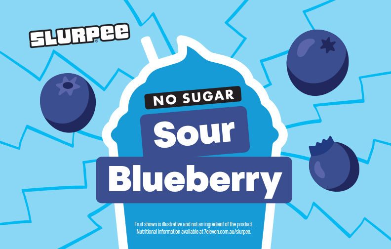 Slurpee No Sugar Blueberry