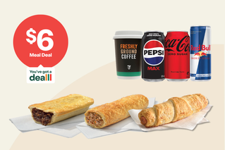 $6 Meal Deal. Select an eligible hot food item and a drink